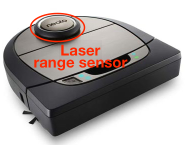 Neato laser range sensor for localization and mapping your floor